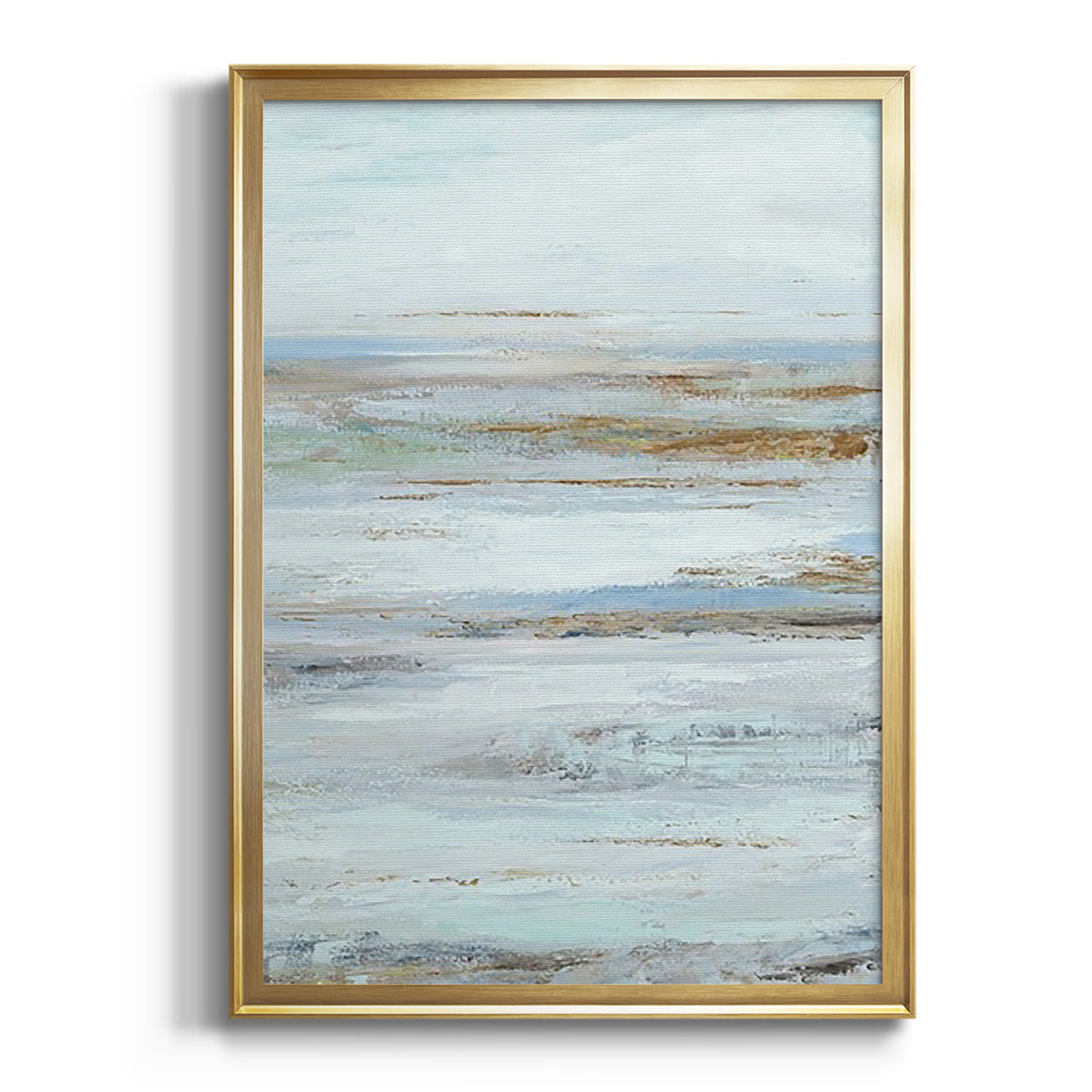 Soft Half Shell I - Modern Framed Canvas Print
