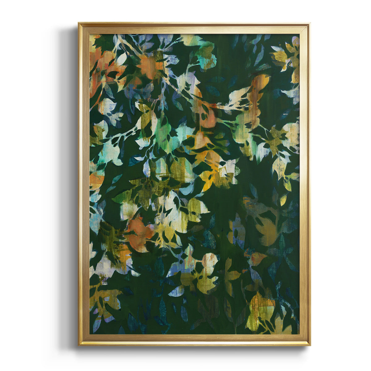 Sepia Botanical Journal I - Modern Framed Canvas Print