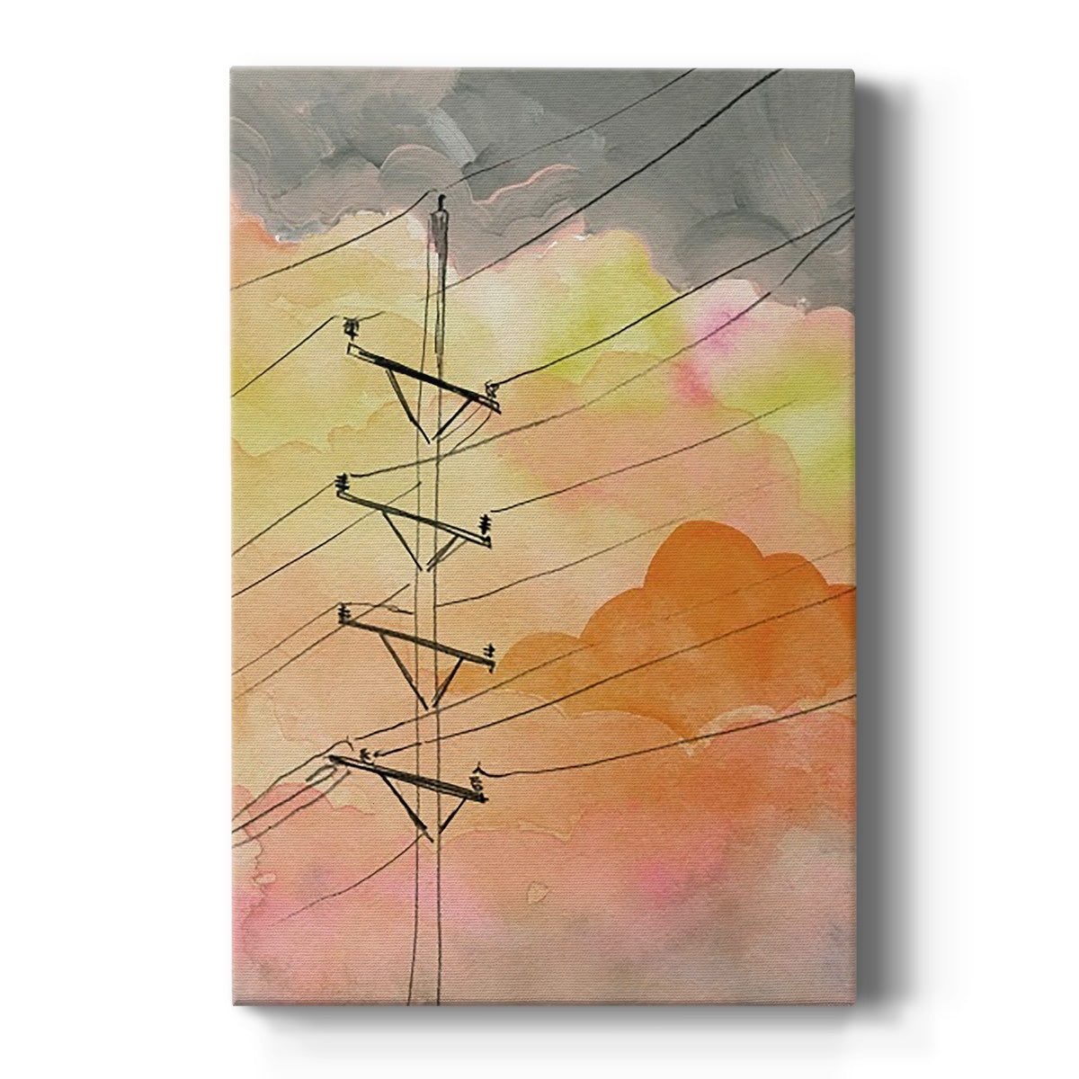 Cloudy Communication I - Canvas Art Print