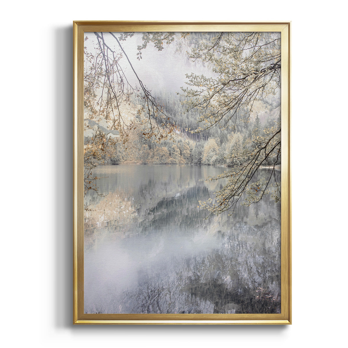 Soft Half Shell I - Modern Framed Canvas Print