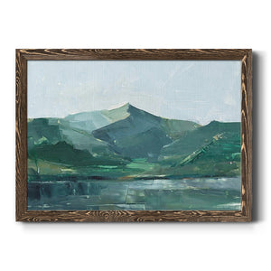 Green Grey Mountains I-Premium Framed Canvas - Ready to Hang