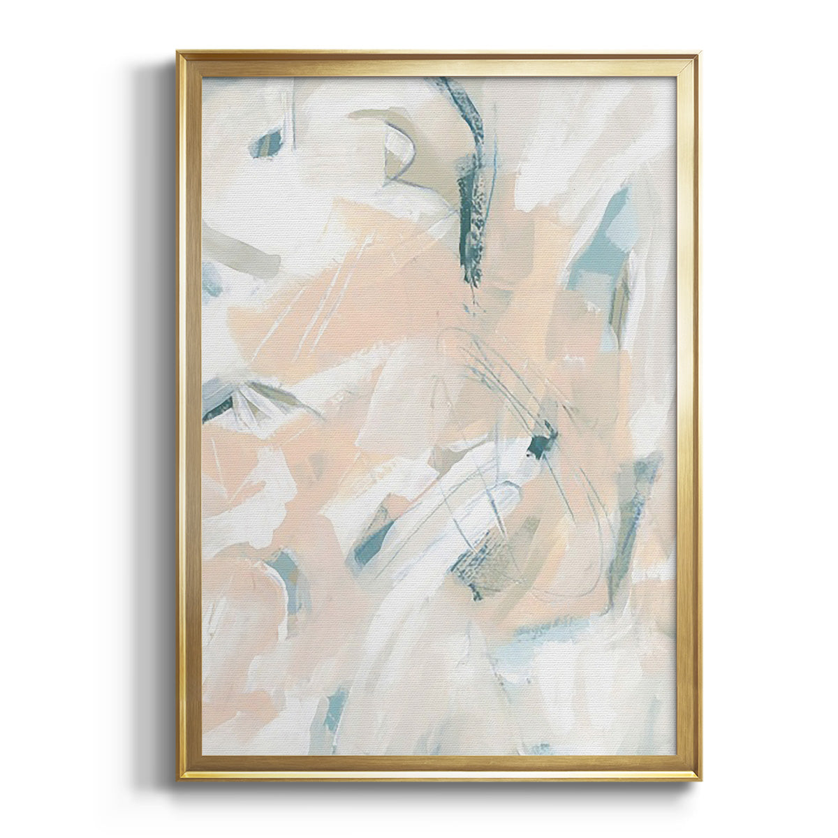 Sepia Botanical Journal I - Modern Framed Canvas Print