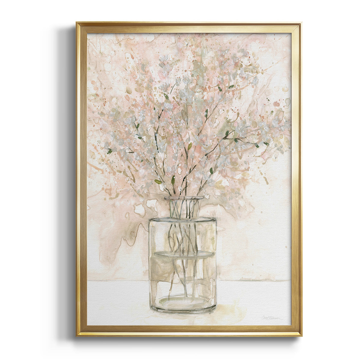 Sepia Botanical Journal I - Modern Framed Canvas Print