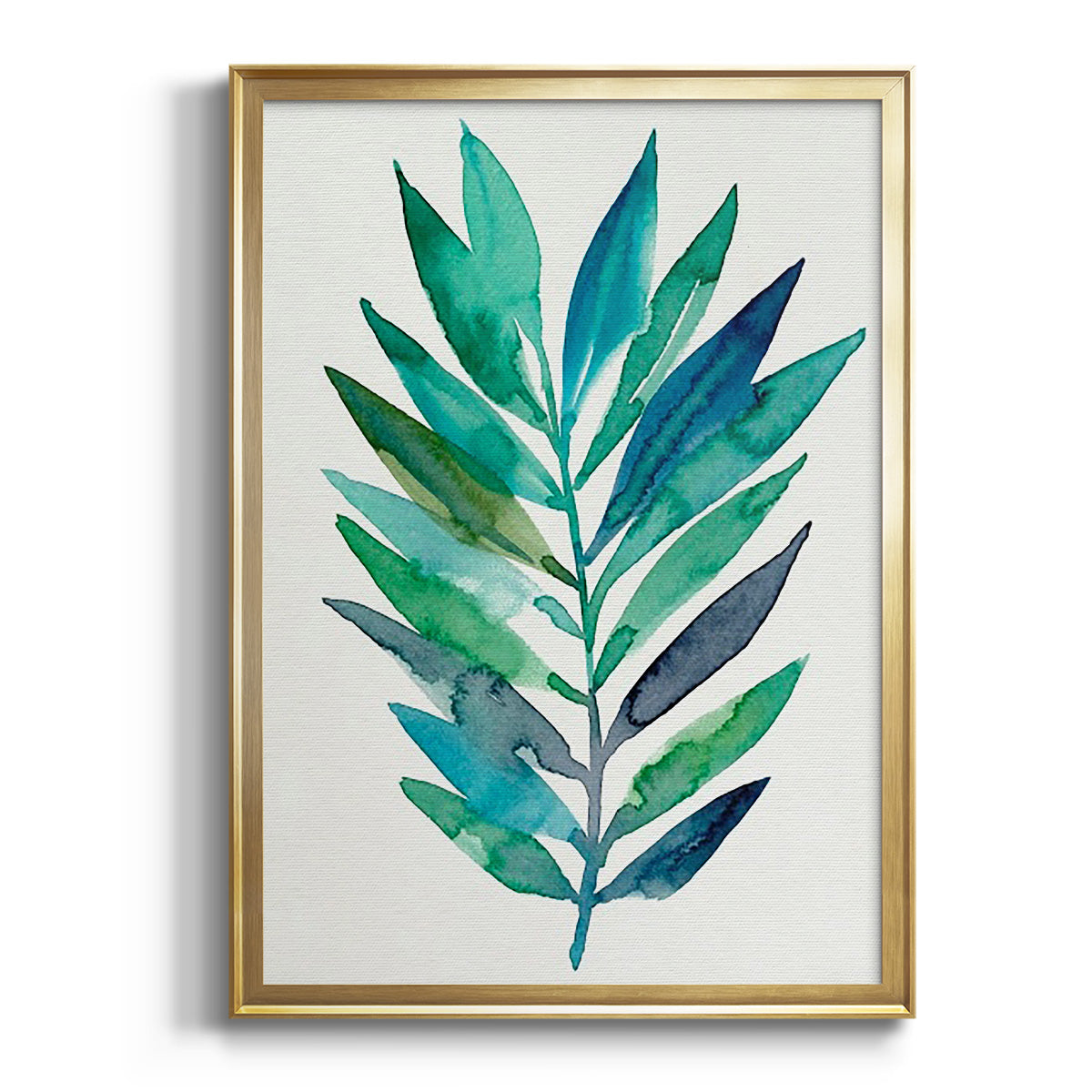 Sepia Botanical Journal I - Modern Framed Canvas Print