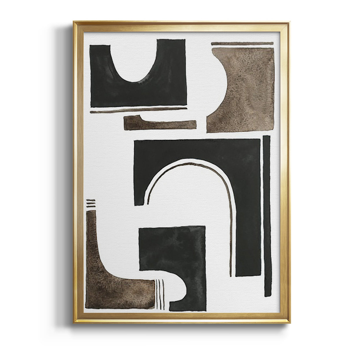 Soft Half Shell I - Modern Framed Canvas Print