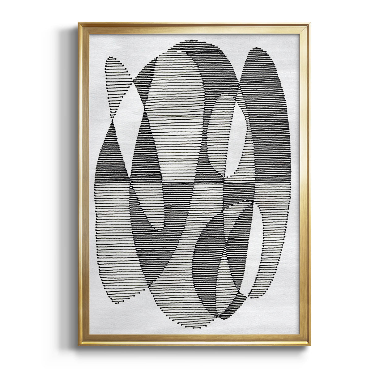 Sepia Botanical Journal I - Modern Framed Canvas Print