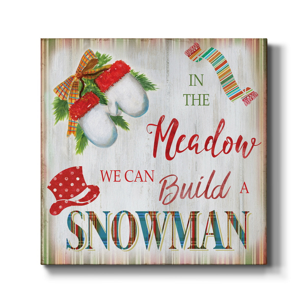 Snow Mittens - Canvas Art Print