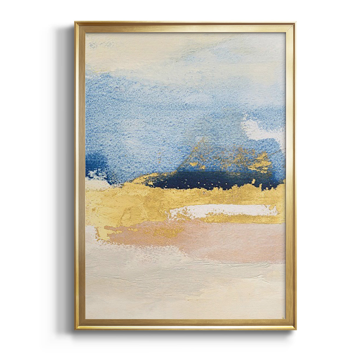 Soft Half Shell I - Modern Framed Canvas Print