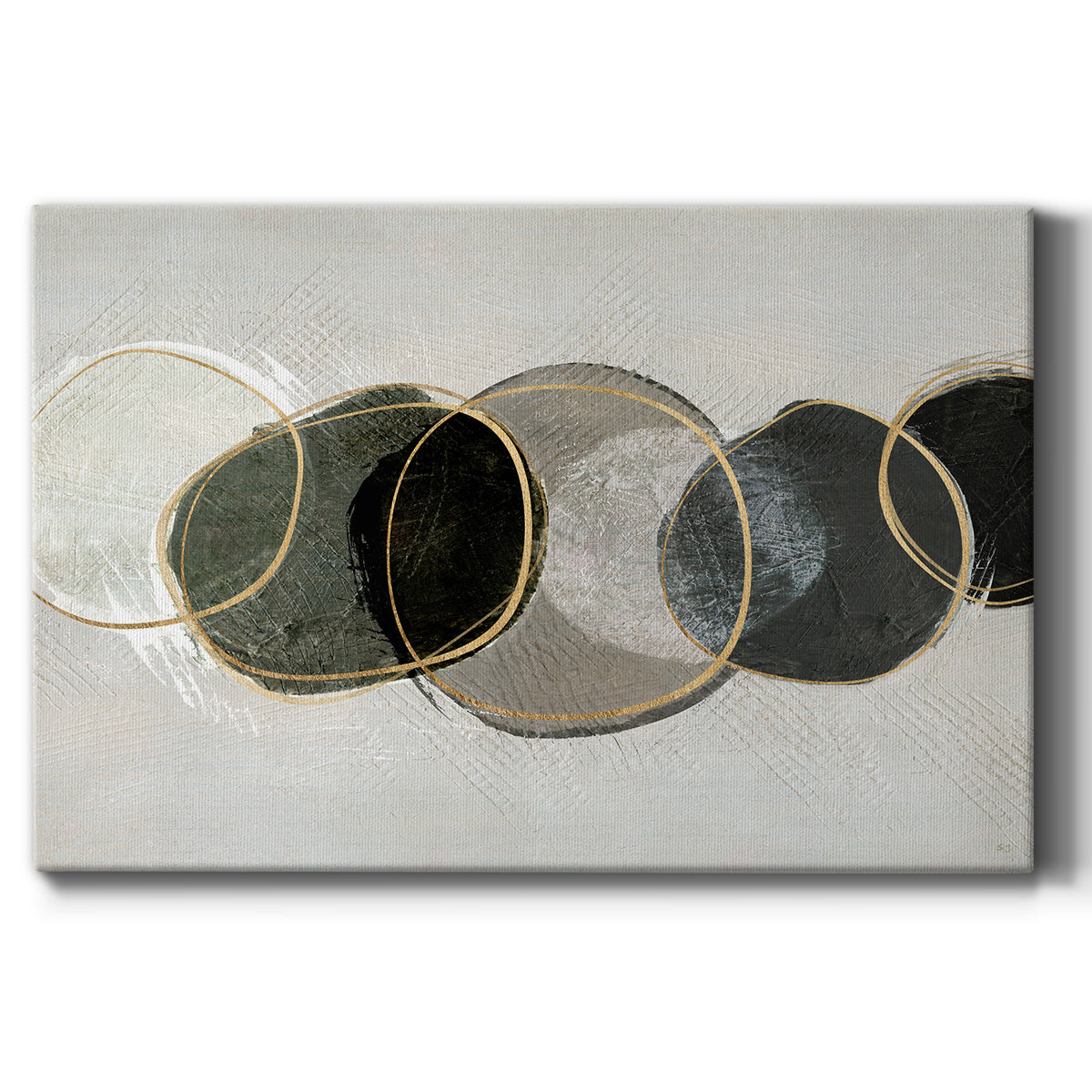 River Rock Premium Gallery Wrapped Canvas - Ready to Hang