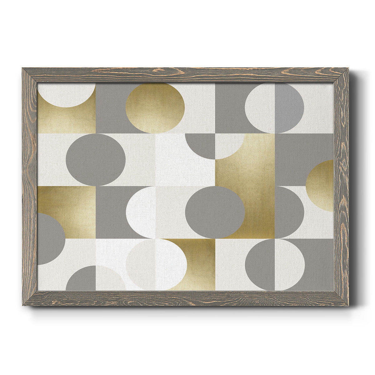 Modern Gold Reflections-Premium Framed Canvas - Ready to Hang