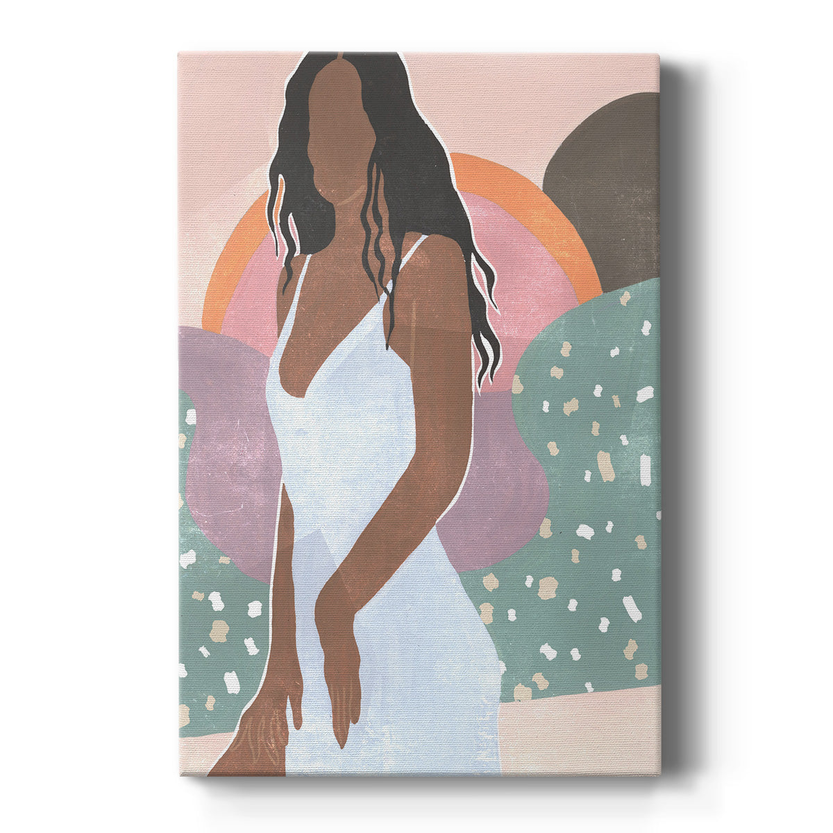 Curly Lady I Premium Gallery Wrapped Canvas - Ready to Hang