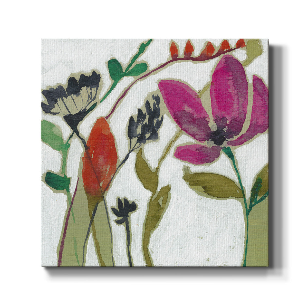 Vivid Flowers II - Canvas Art Print