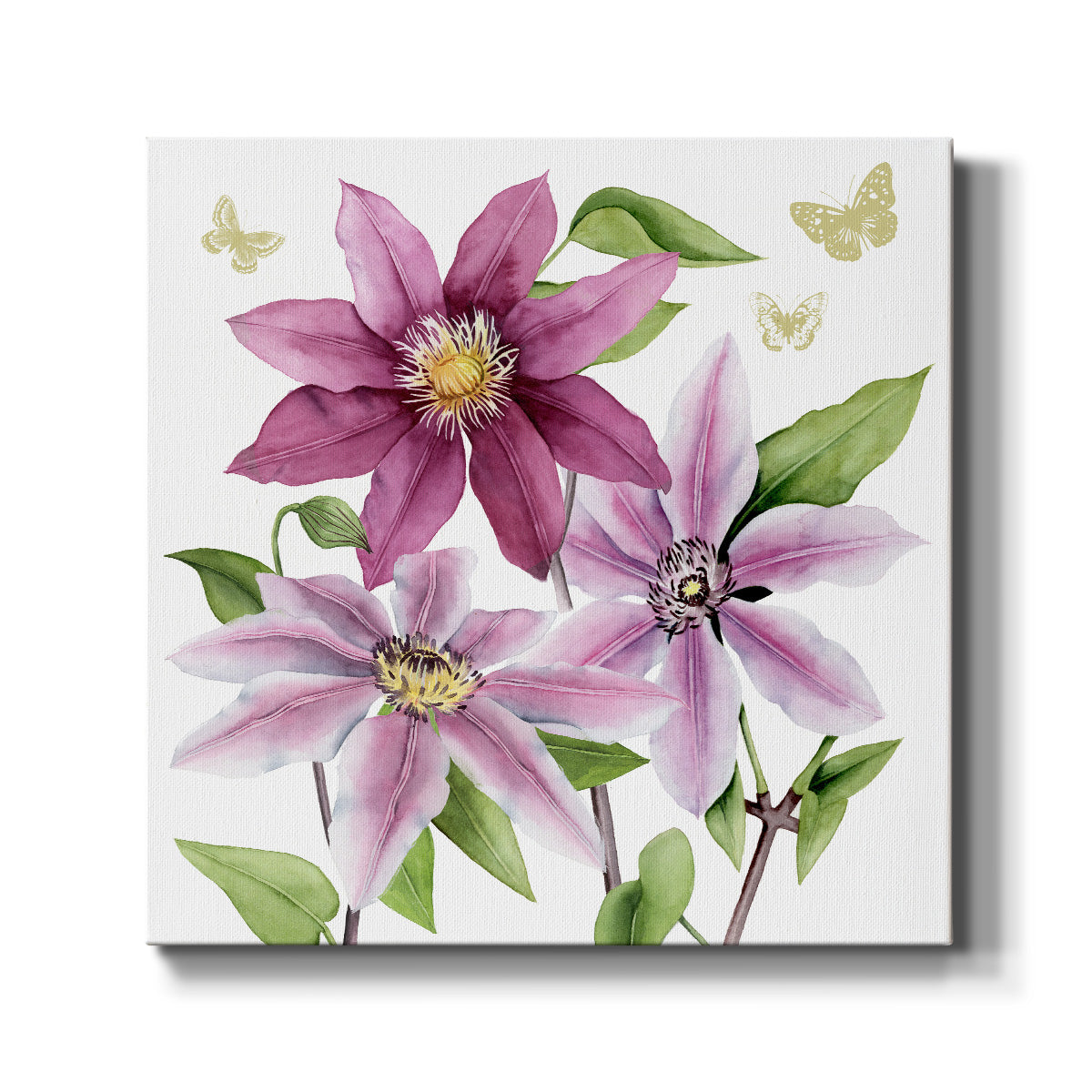 Clematis Climb I-Premium Gallery Wrapped Canvas - Ready to Hang