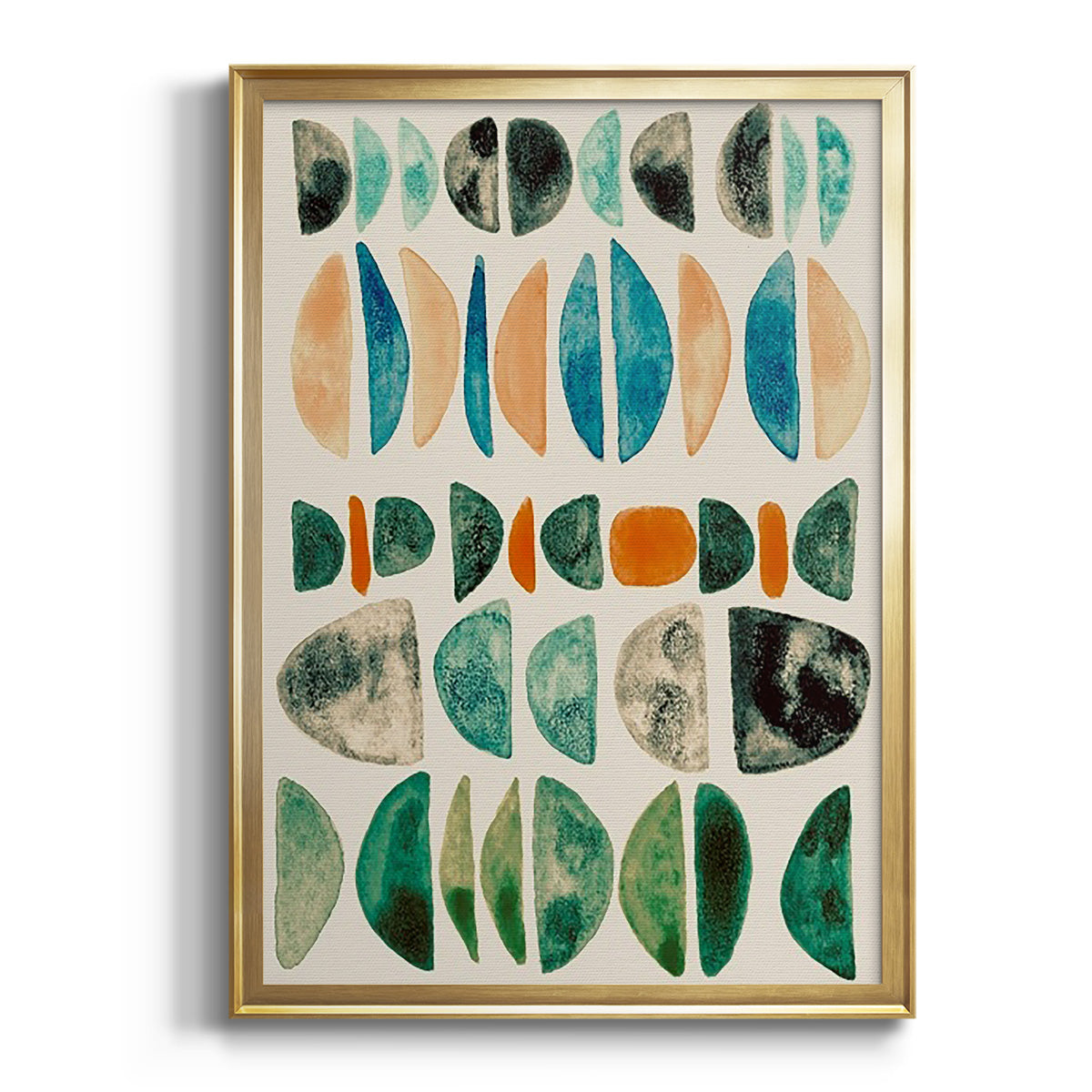 Sepia Botanical Journal I - Modern Framed Canvas Print