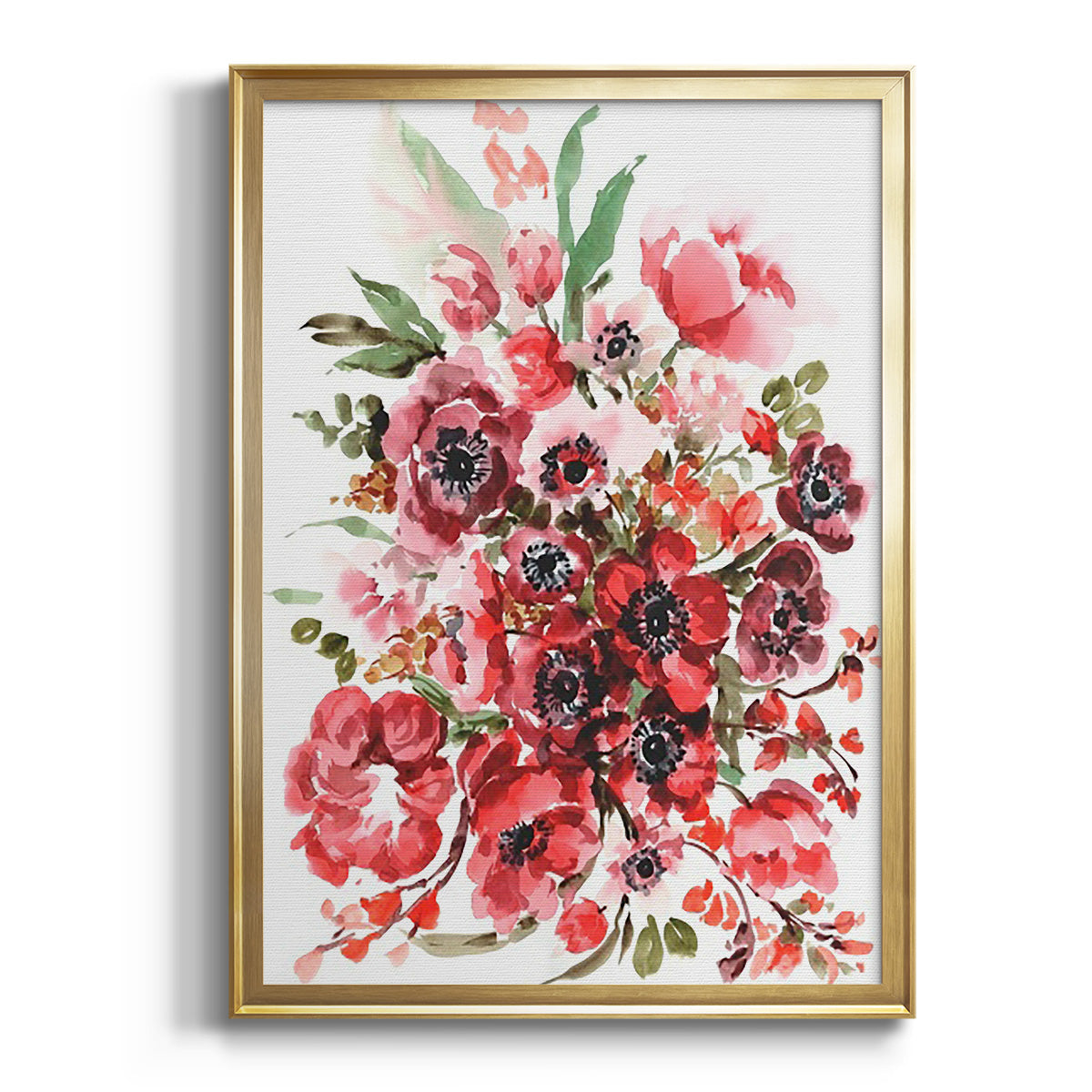 Sepia Botanical Journal I - Modern Framed Canvas Print