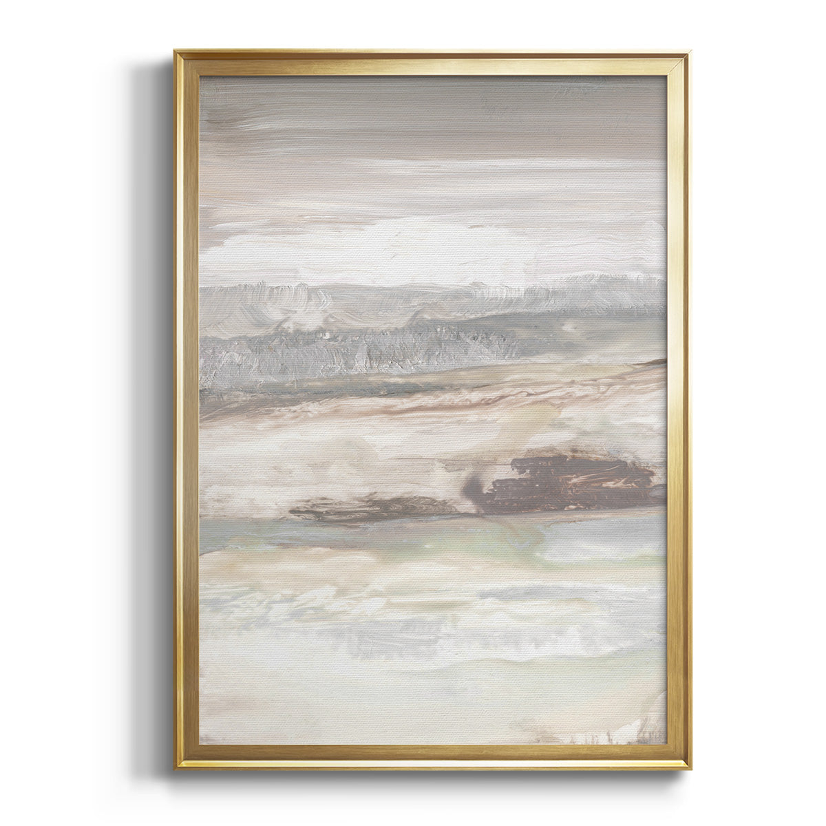 Soft Half Shell I - Modern Framed Canvas Print