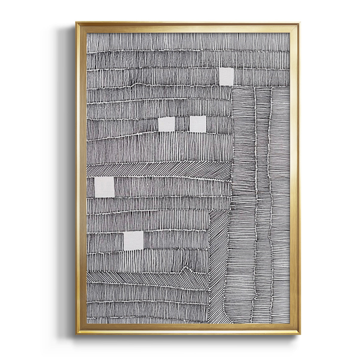 Soft Half Shell I - Modern Framed Canvas Print