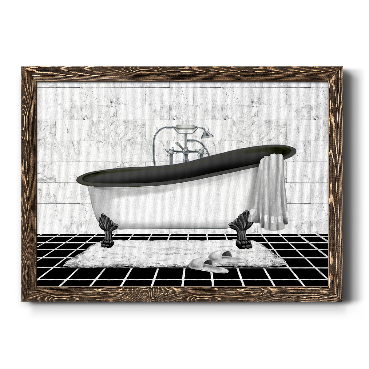 Modern Bath II-Premium Framed Canvas - Ready to Hang