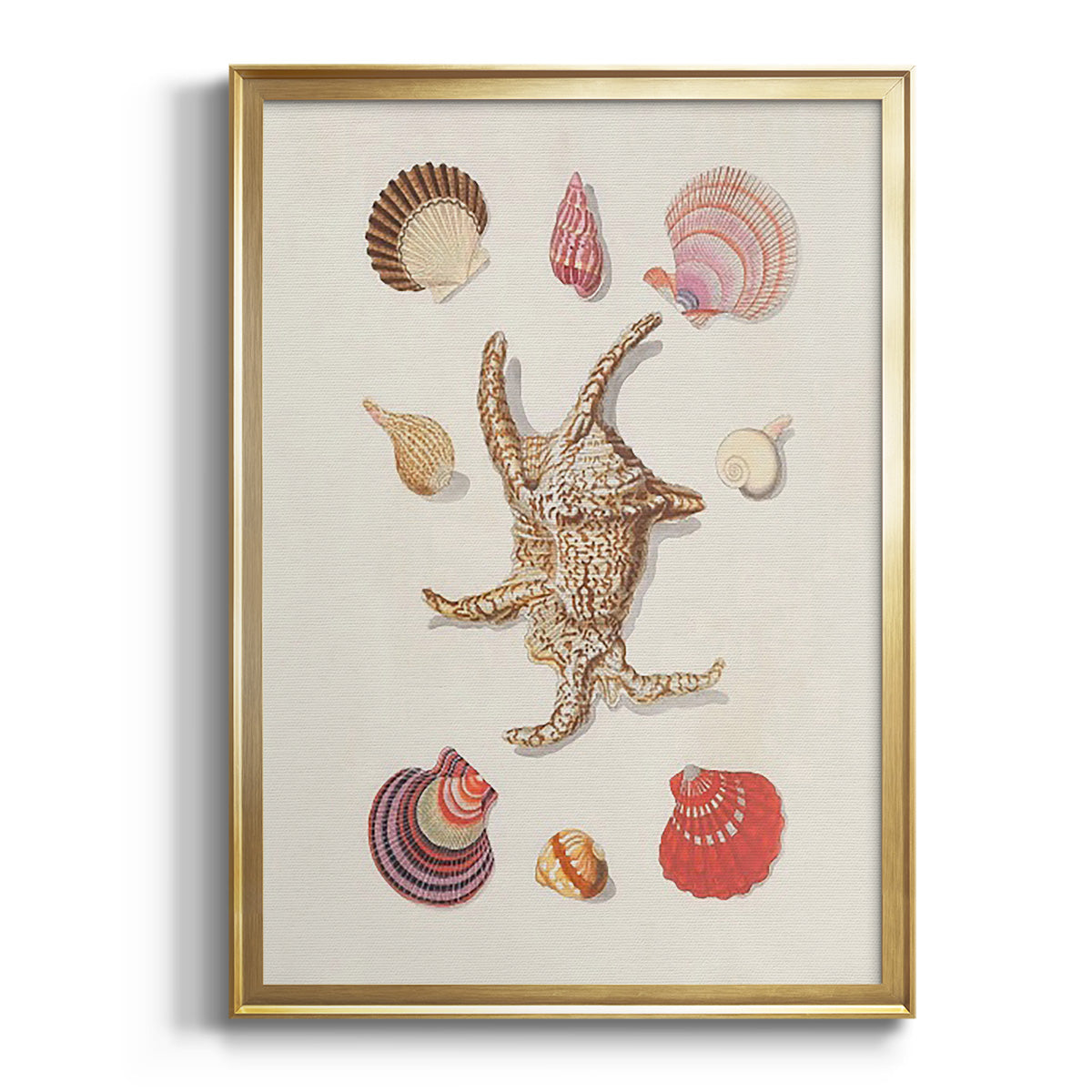 Sepia Botanical Journal I - Modern Framed Canvas Print