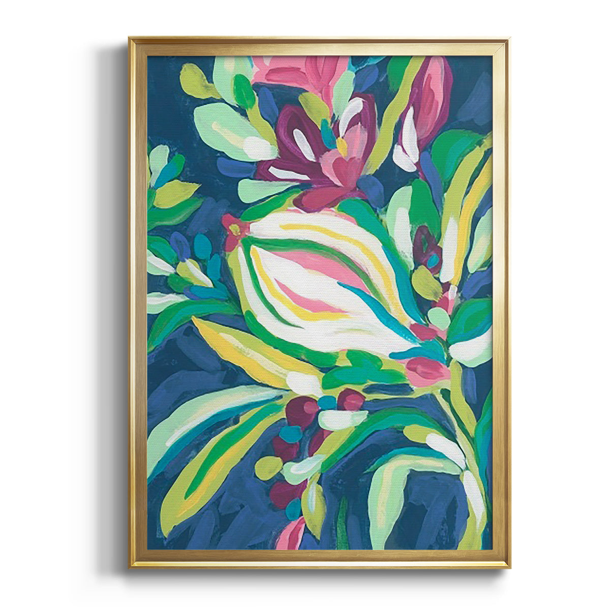 Sepia Botanical Journal I - Modern Framed Canvas Print