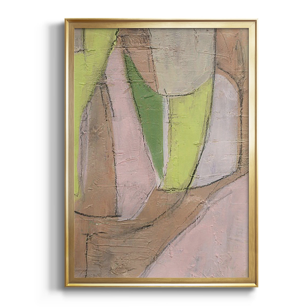 Soft Half Shell I - Modern Framed Canvas Print