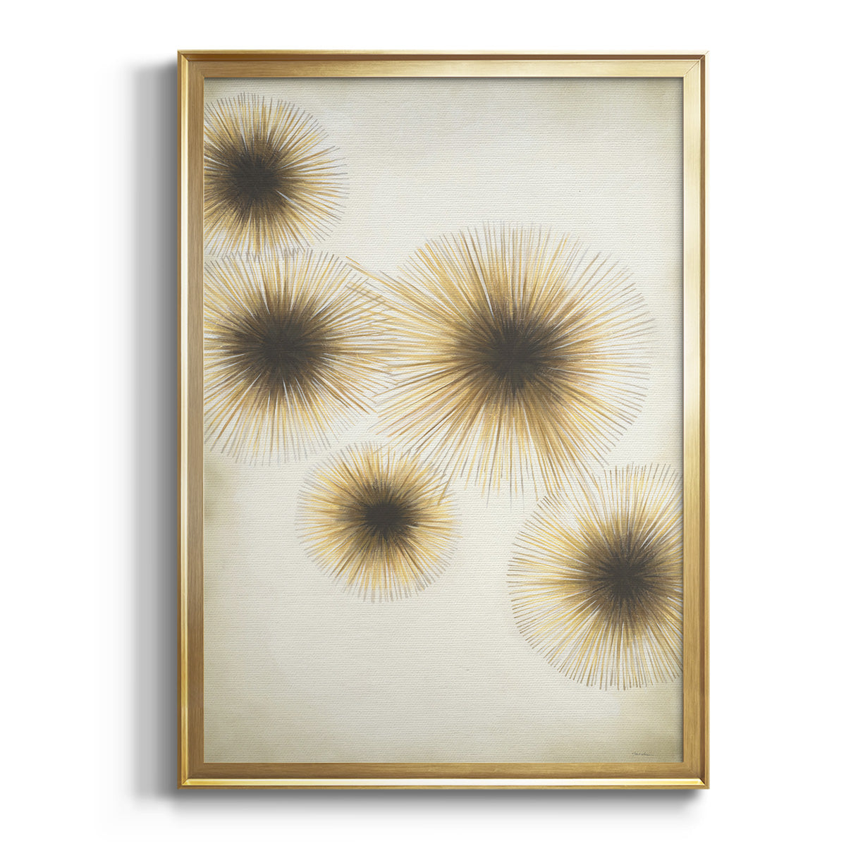 Sepia Botanical Journal I - Modern Framed Canvas Print