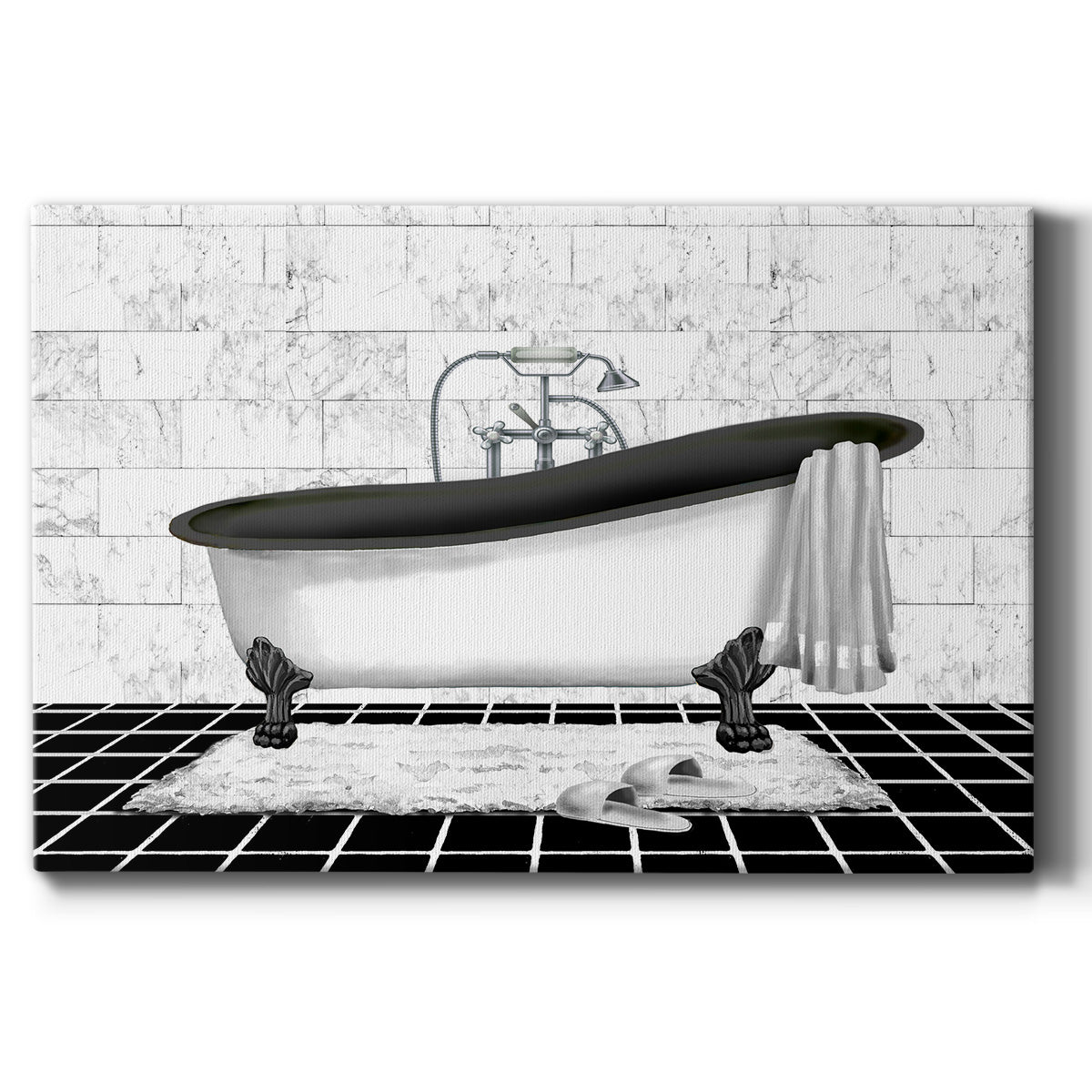 Modern Bath II Premium Gallery Wrapped Canvas - Ready to Hang