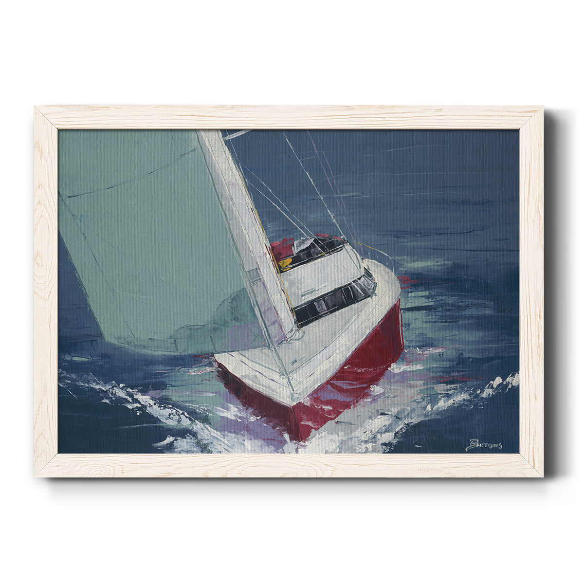 Day Sailing-Premium Framed Canvas - Ready to Hang