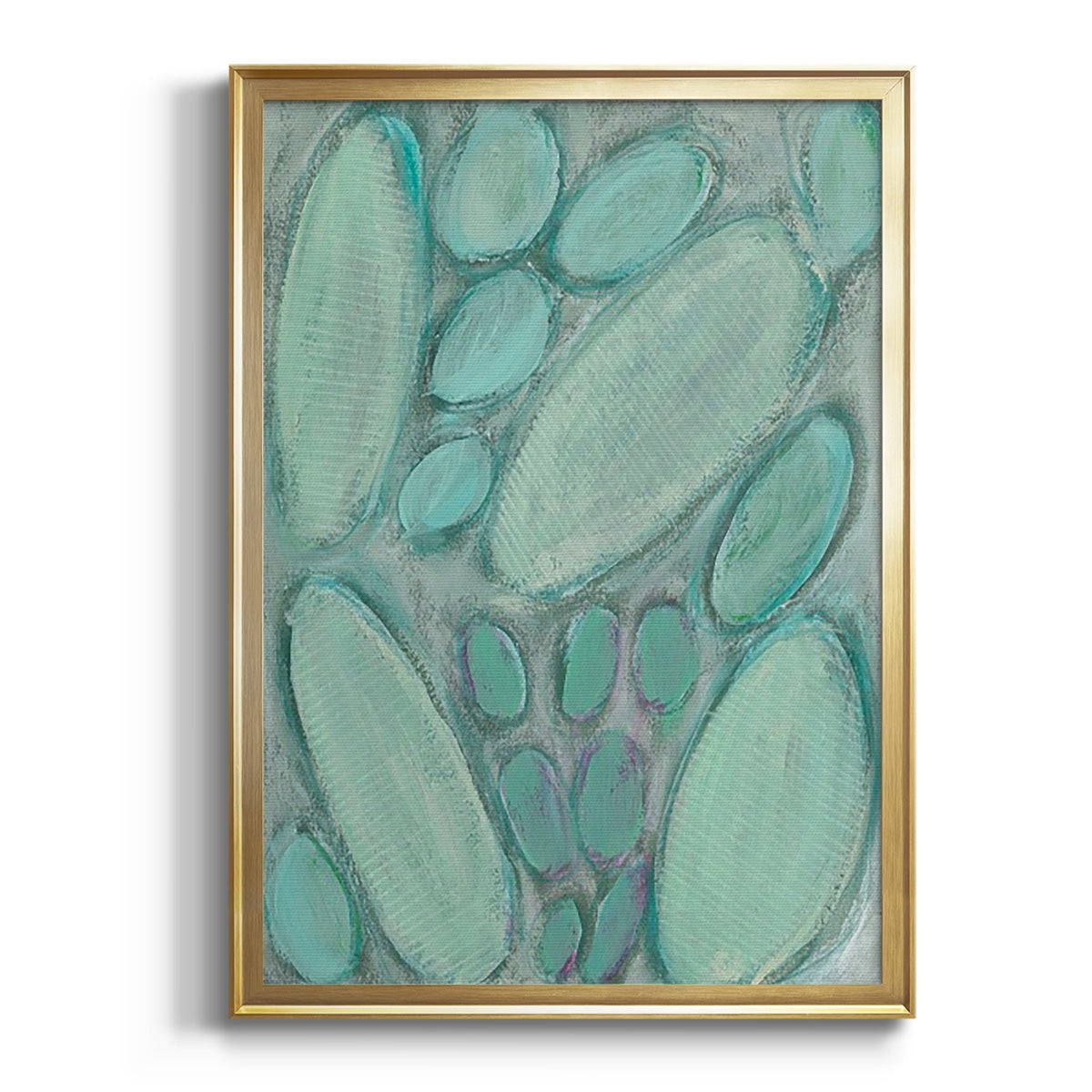 Soft Half Shell I - Modern Framed Canvas Print