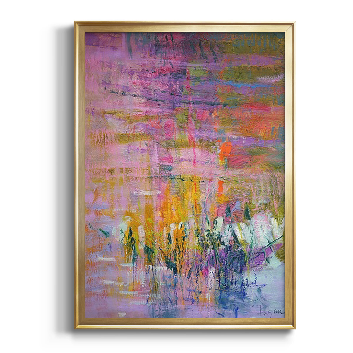 Sepia Botanical Journal I - Modern Framed Canvas Print