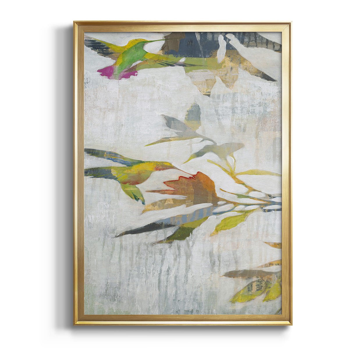 Sepia Botanical Journal I - Modern Framed Canvas Print