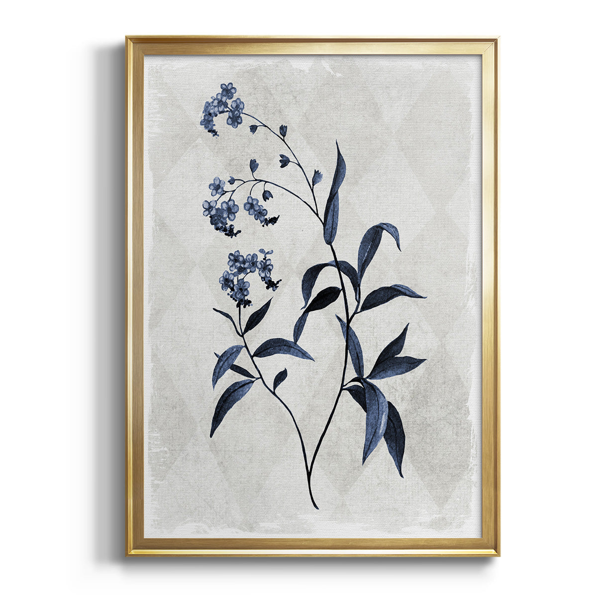 Sepia Botanical Journal I - Modern Framed Canvas Print