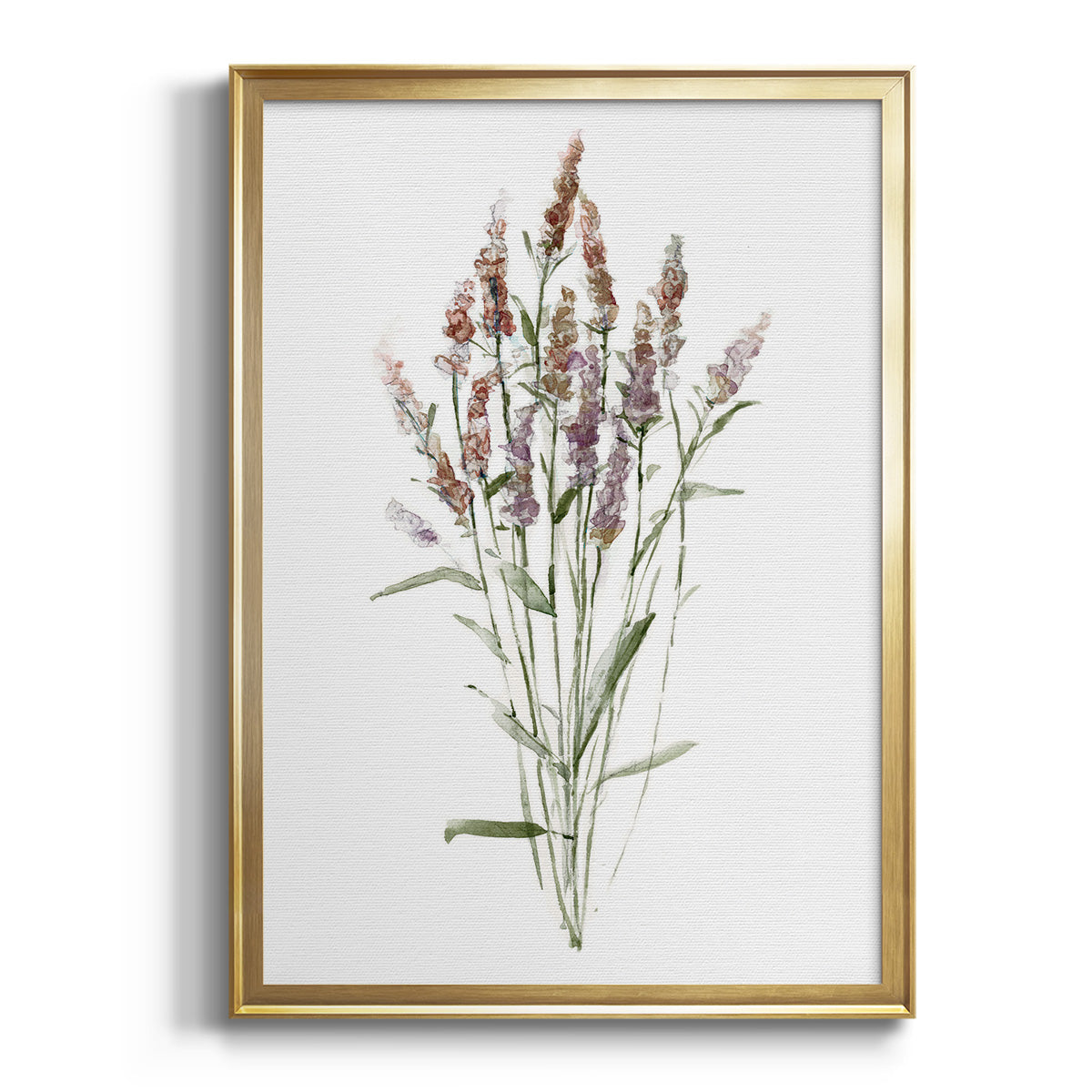 Sepia Botanical Journal I - Modern Framed Canvas Print