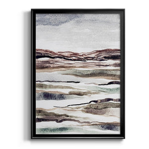 Muted Earth Layers II Premium Framed Print - Ready to Hang