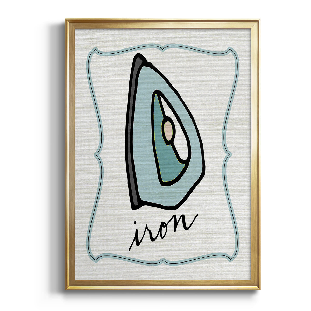 Soft Half Shell I - Modern Framed Canvas Print