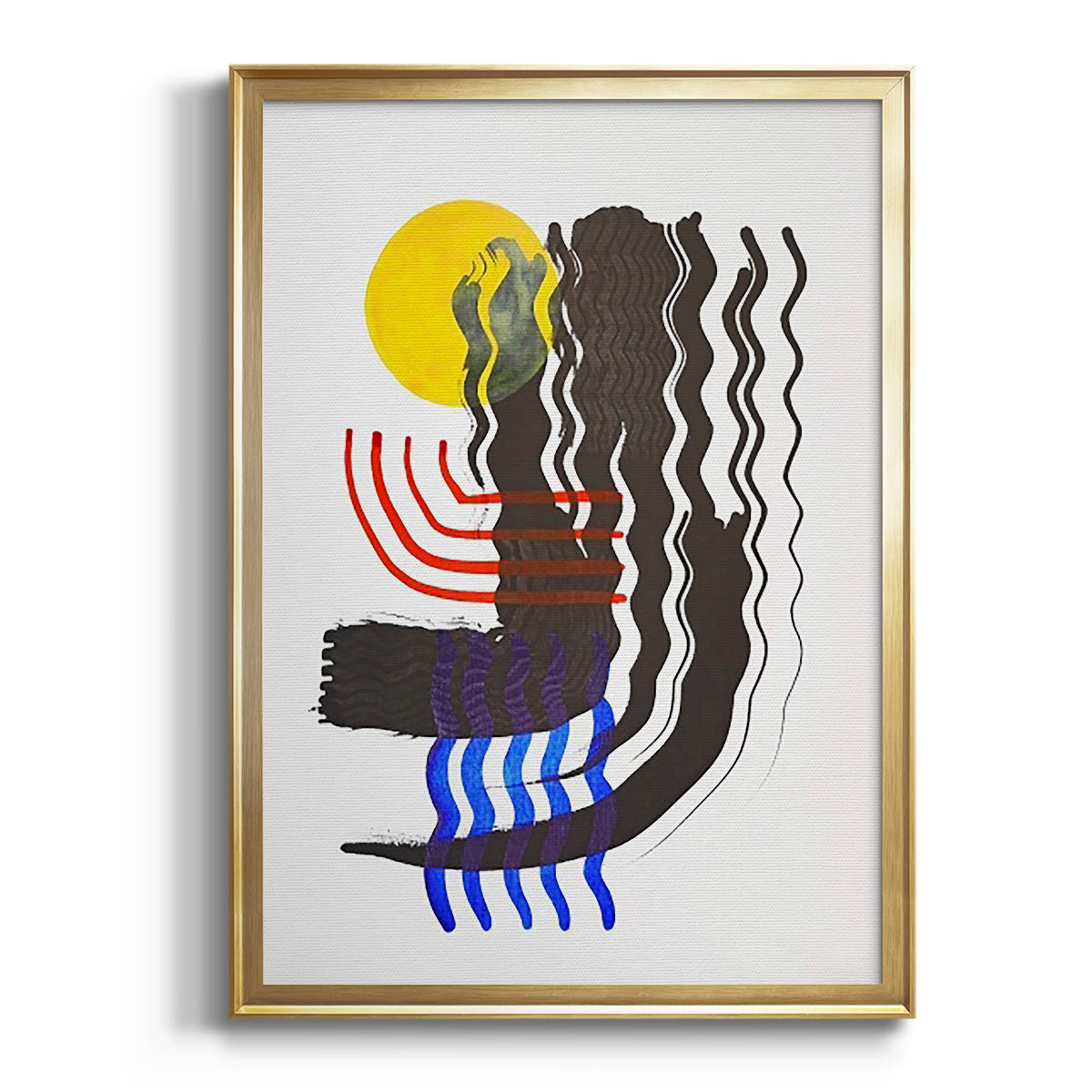 Soft Half Shell I - Modern Framed Canvas Print