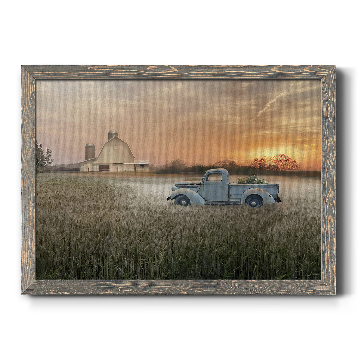 Evening Farm-Premium Framed Canvas - Ready to Hang