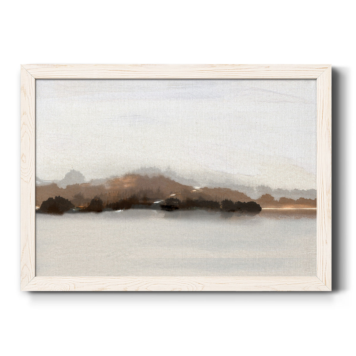 Slauson Mountain at Dusk-Premium Framed Canvas - Ready to Hang