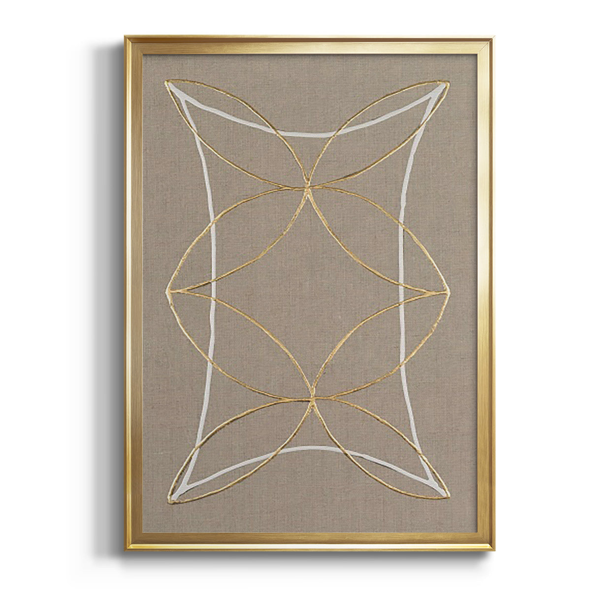 Sepia Botanical Journal I - Modern Framed Canvas Print