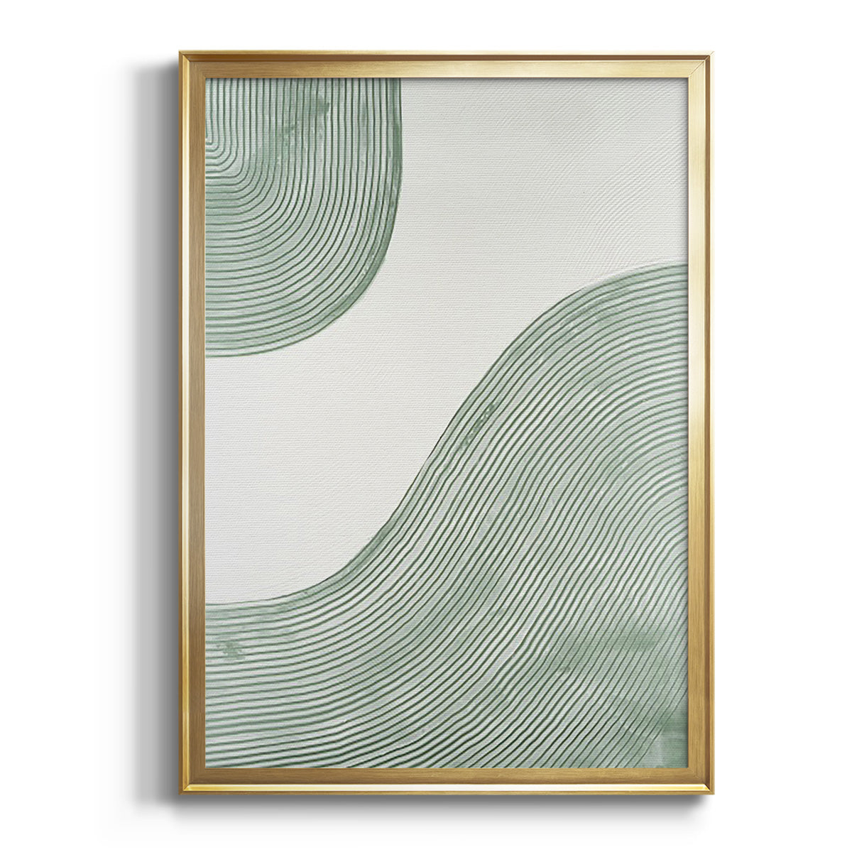 Sepia Botanical Journal I - Modern Framed Canvas Print