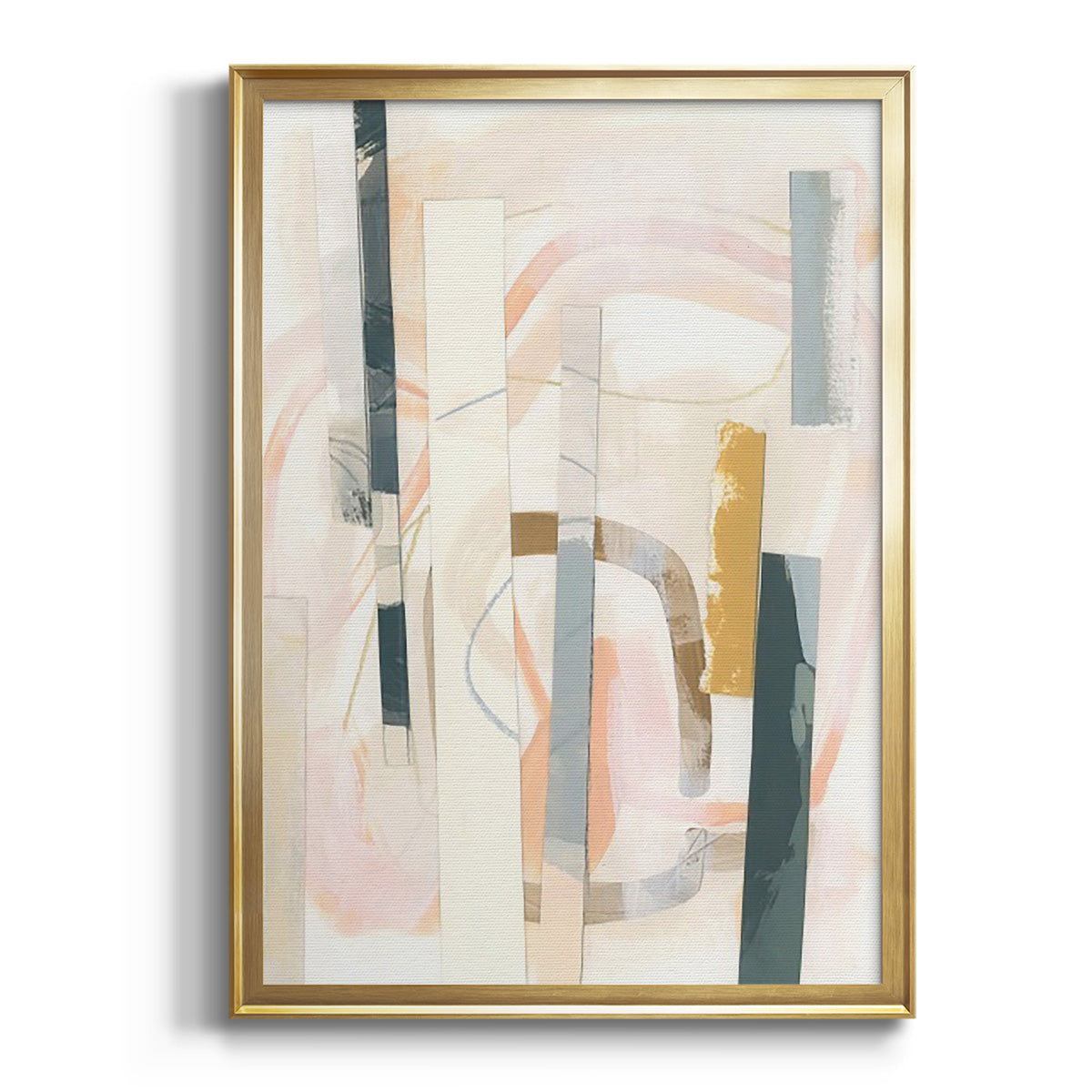 Soft Half Shell I - Modern Framed Canvas Print