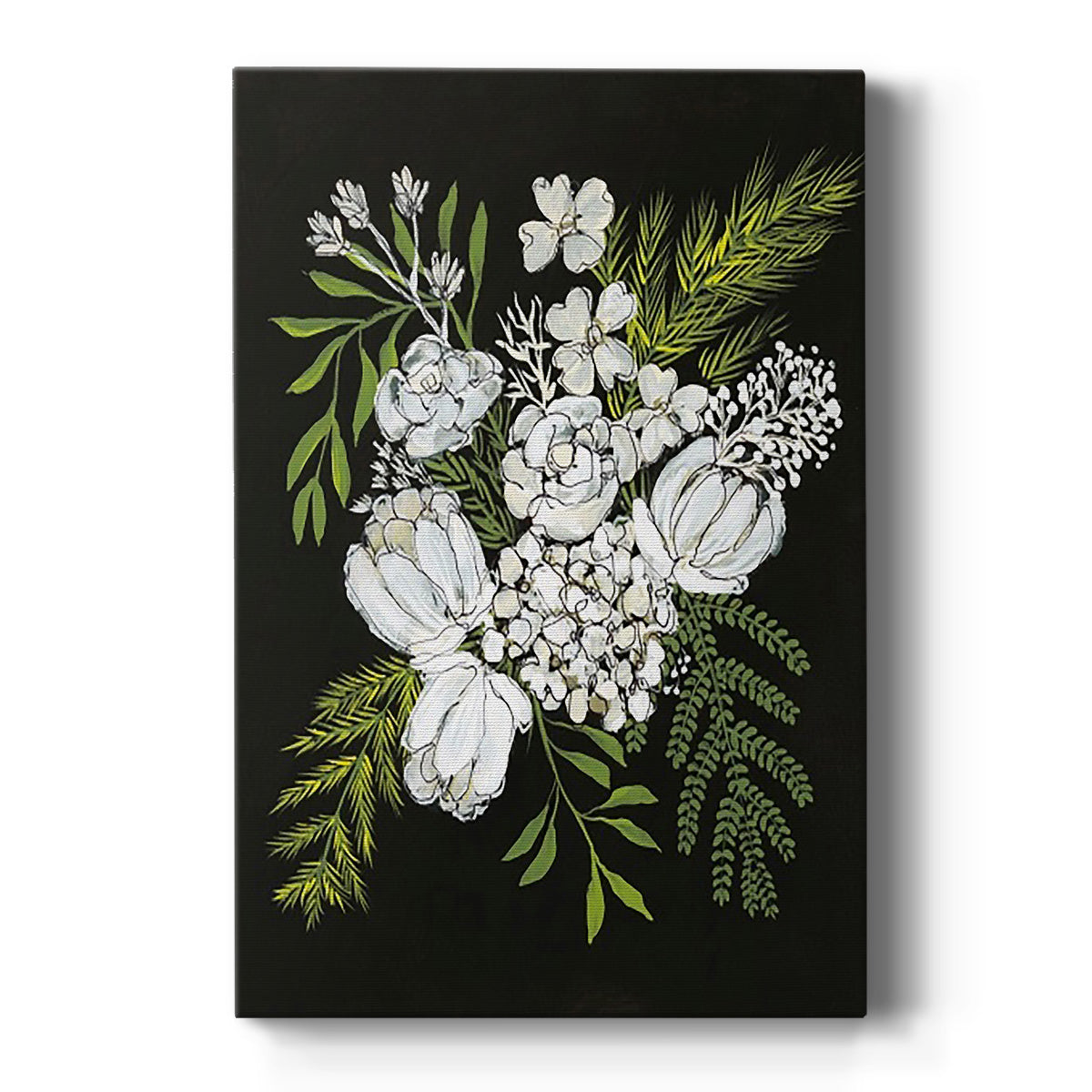 Alabaster Bouquet II - Canvas Art Print