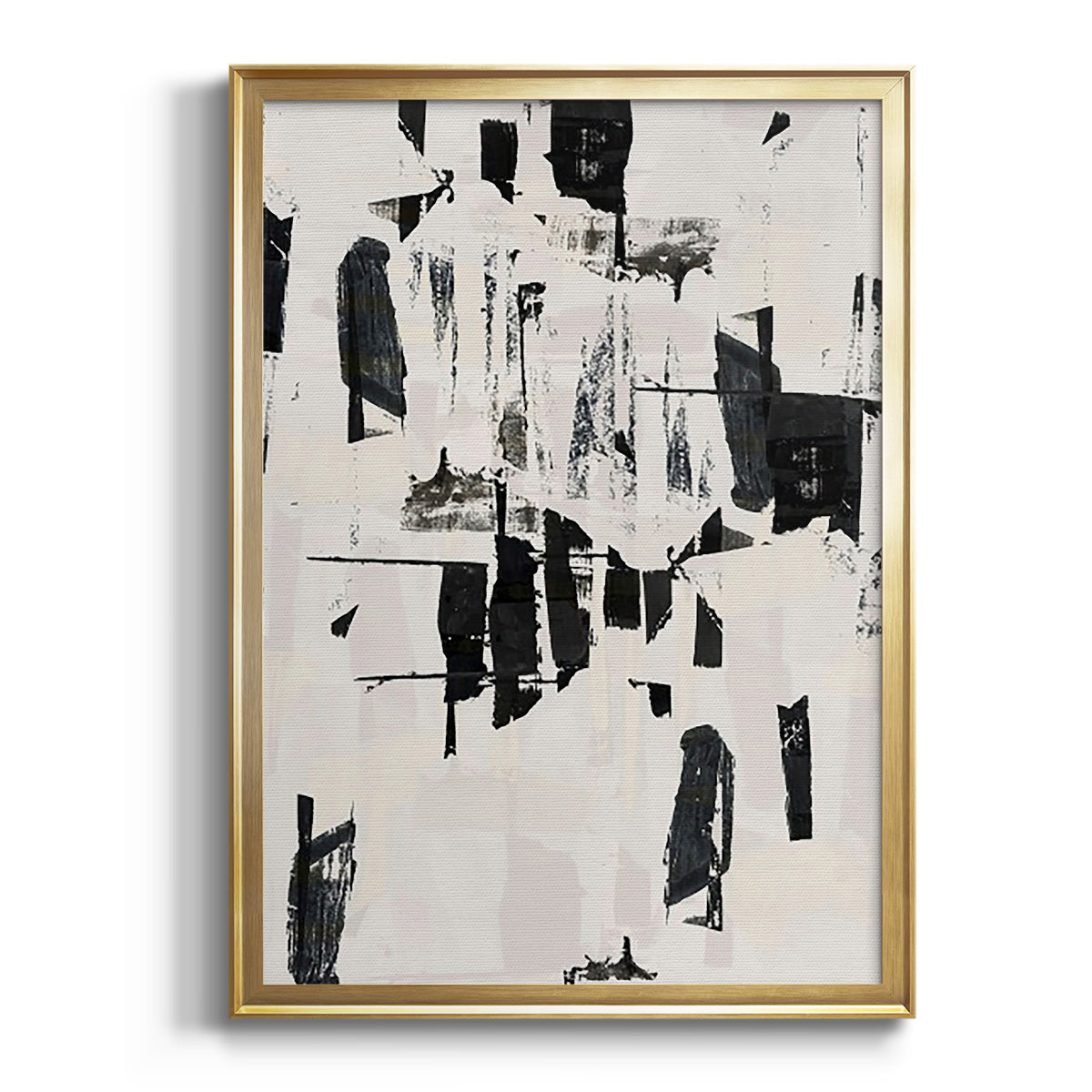 Sepia Botanical Journal I - Modern Framed Canvas Print