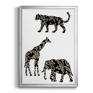 Ornamental Safari Animals III Premium Framed Print - Ready to Hang