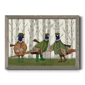 Pheasant Shooting Party Group 2-Premium Framed Canvas - Ready to Hang