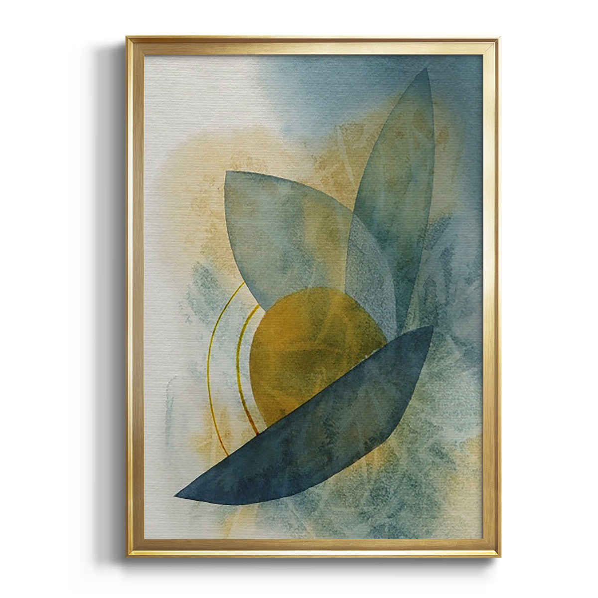Sepia Botanical Journal I - Modern Framed Canvas Print