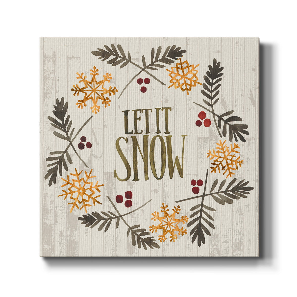 Rustic Christmas VI - Canvas Art Print