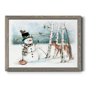 Snow Friends-Premium Framed Canvas - Ready to Hang