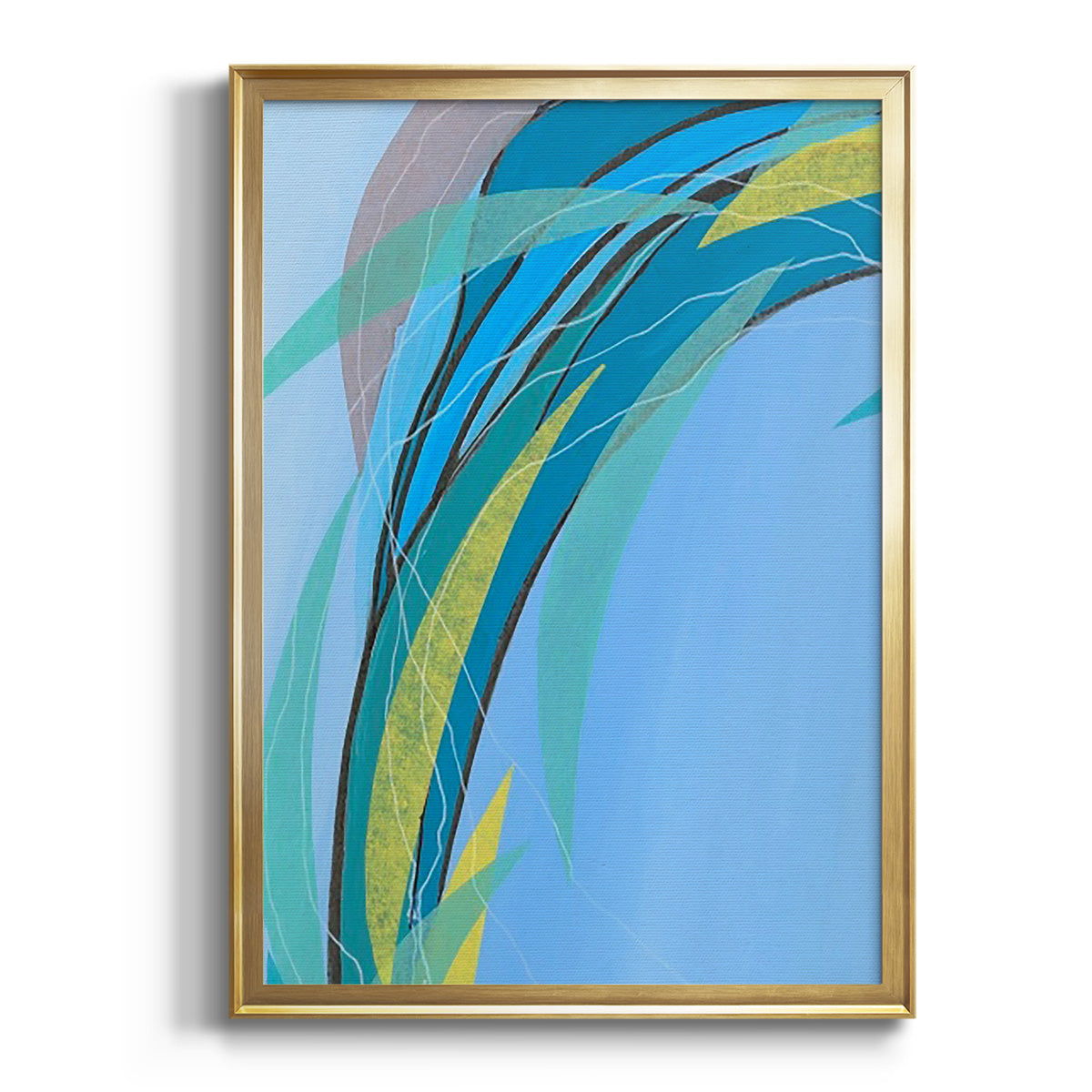 Soft Half Shell I - Modern Framed Canvas Print