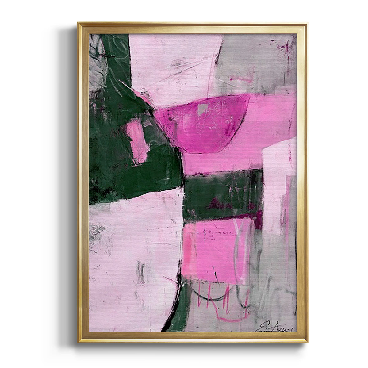 Soft Half Shell I - Modern Framed Canvas Print